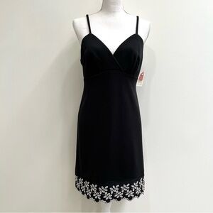 Dead stock Y2K vintage Fredrick’s of Hollywood black spaghetti strap sexy dress